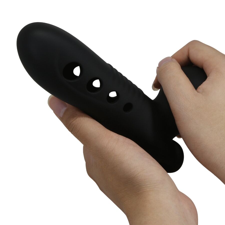 Gaine Pénis Gonflable Pretty Love Anneau Testiculaire Noir
