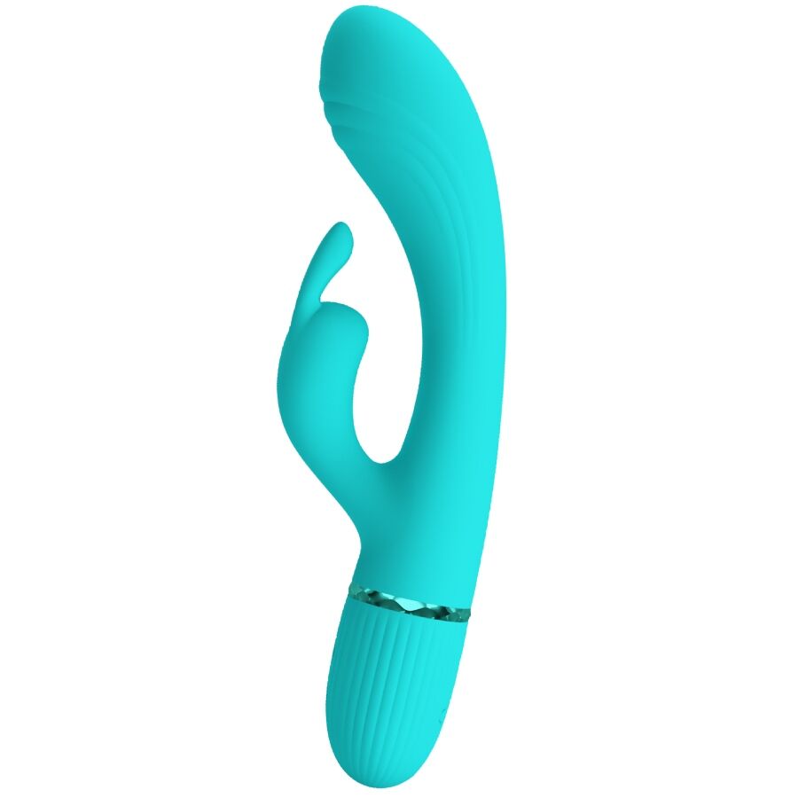Vibromasseur Rabbit Scocco Turquoise - Pretty Love