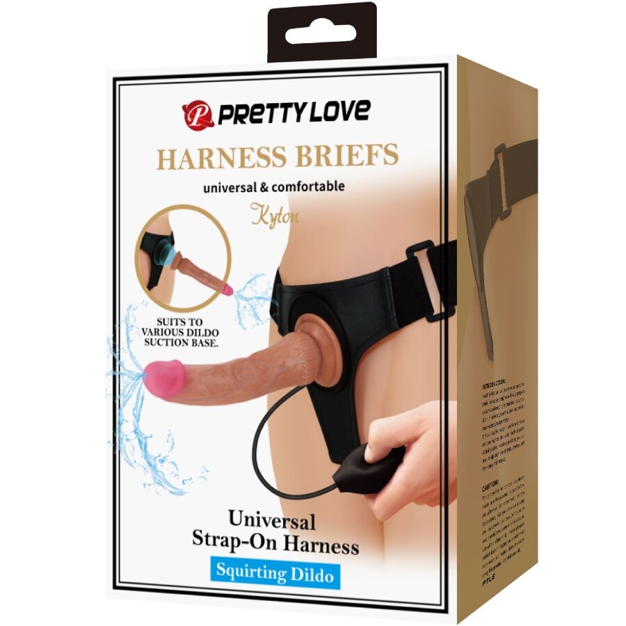 Harnais Universel Gode Vibrant Éjaculateur 19cm - Pretty Love