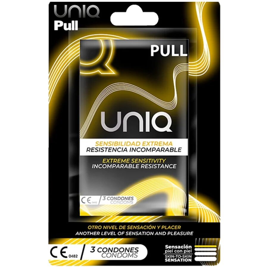 Préservatifs sans latex à bandes Uniq Pull x3 - Uniq - UNIQ