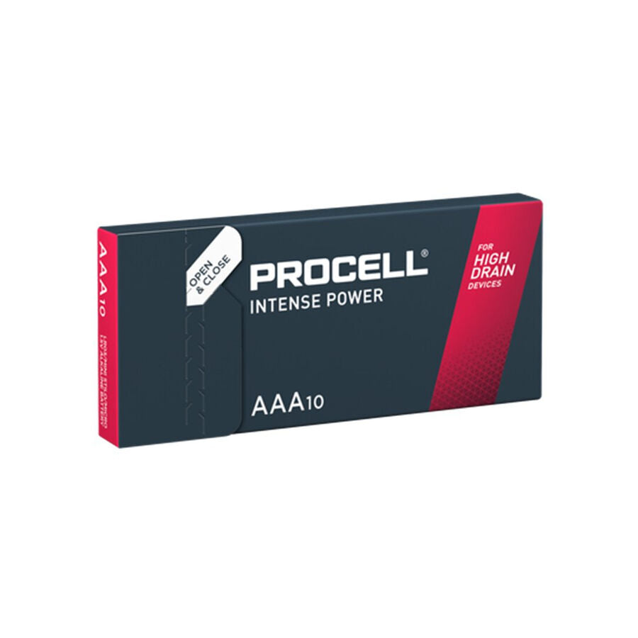 Piles alcalines AAA LR03 1,5V boîte de 10 - Procell Intense Power - PROCELL