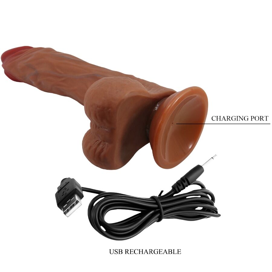 Baile - Gode Va-et-Vient avec Ventouse Réaliste Calisto - 24 cm