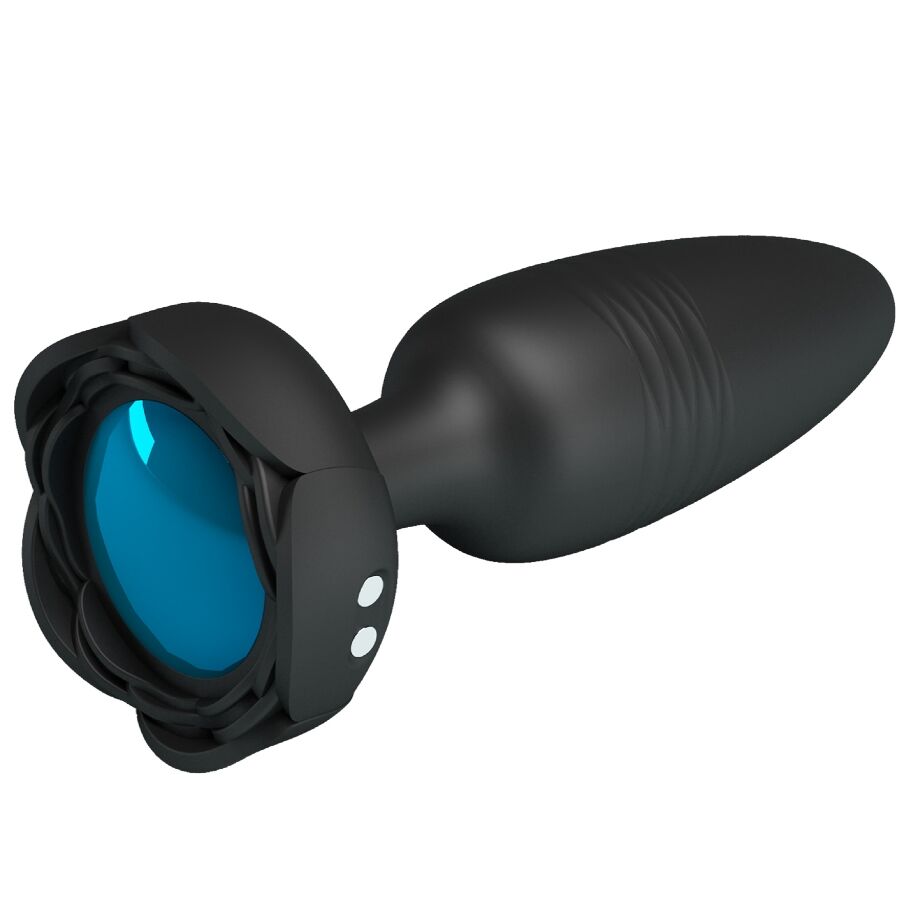 Plug Anal Vibrant Tarion LED Noir 12,5 cm - Pretty Love
