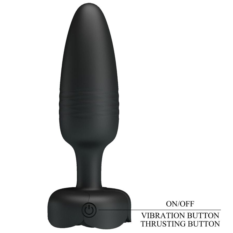 Plug Anal Vibrant Tarion LED Noir 12,5 cm - Pretty Love