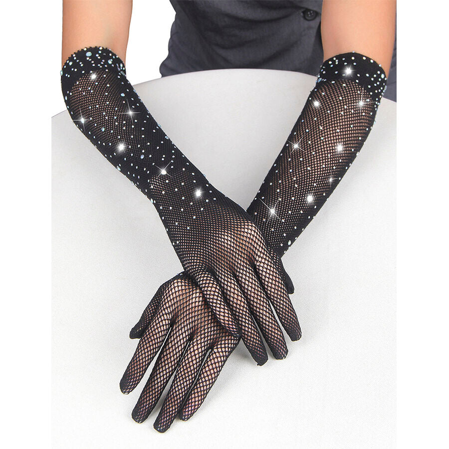 Gants Shine Transparents Noirs S/M - Subblime - SUBBLIME ACCESORIES