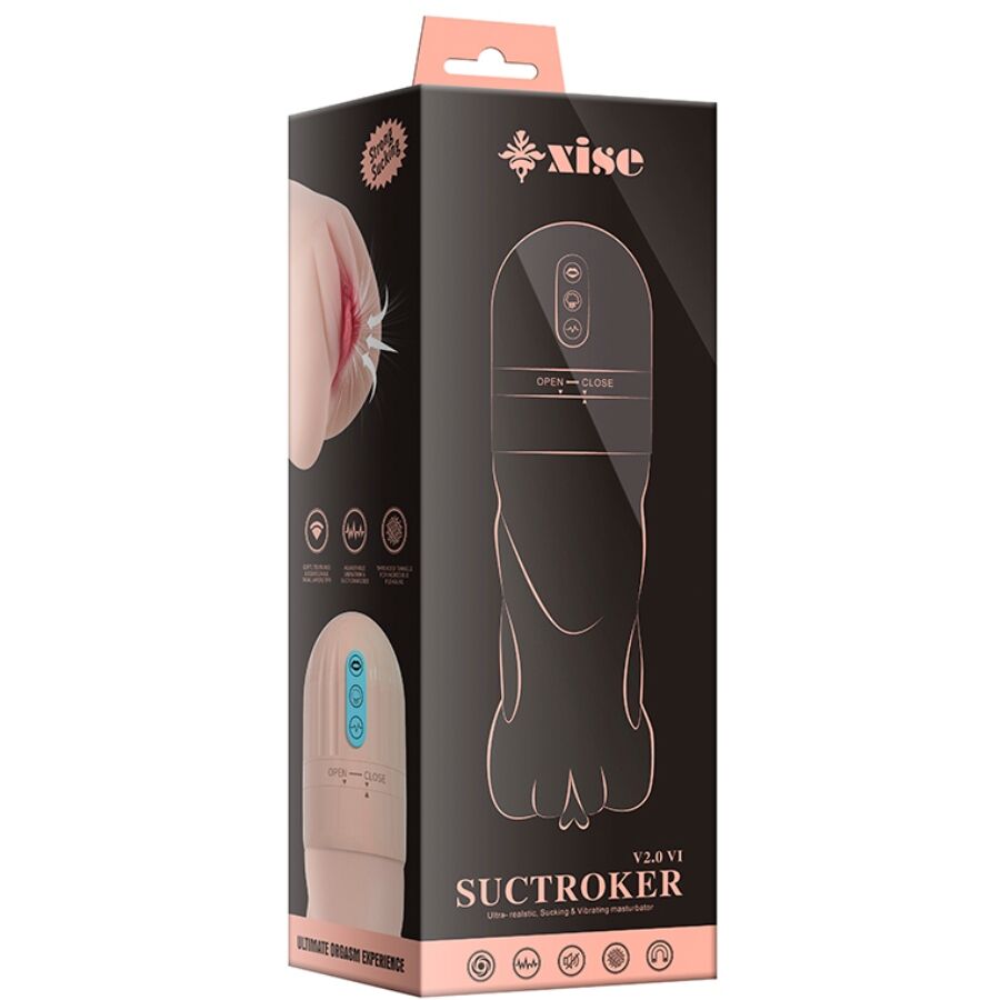Masturbateur Vibrant Suctroker V2.0 avec Aspiration - Xise