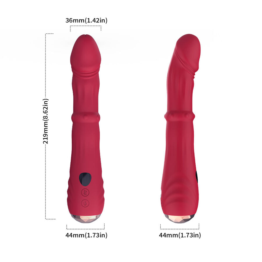Gode Vibrant Armony Point A Thermo-Réglable Rouge - Armony