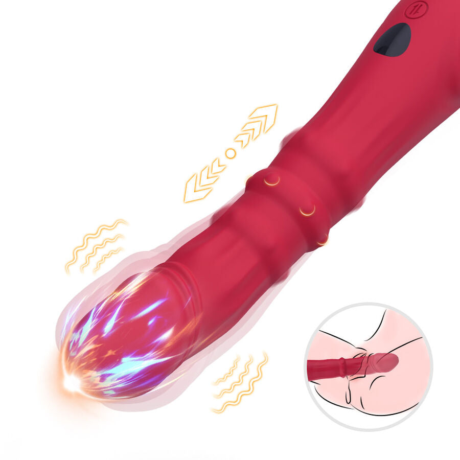 Gode Vibrant Armony Point A Thermo-Réglable Rouge - Armony