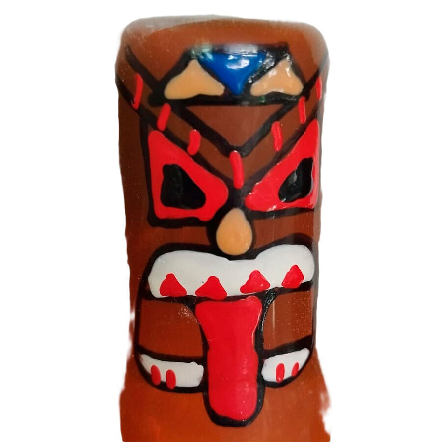 Préservatif Fantaisie Tiki Totem Peint à la Main - Condomerie - CONDOMERIE