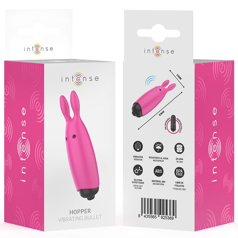 Stimulateur Clitoridien Intense Hopper Pink Rose - Intense