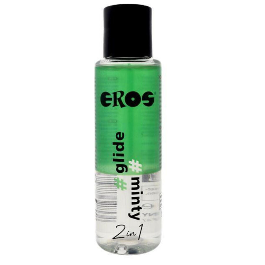 Lubrifiant Silicone EROS 2 en 1 Glide Menthe 100ml - EROS