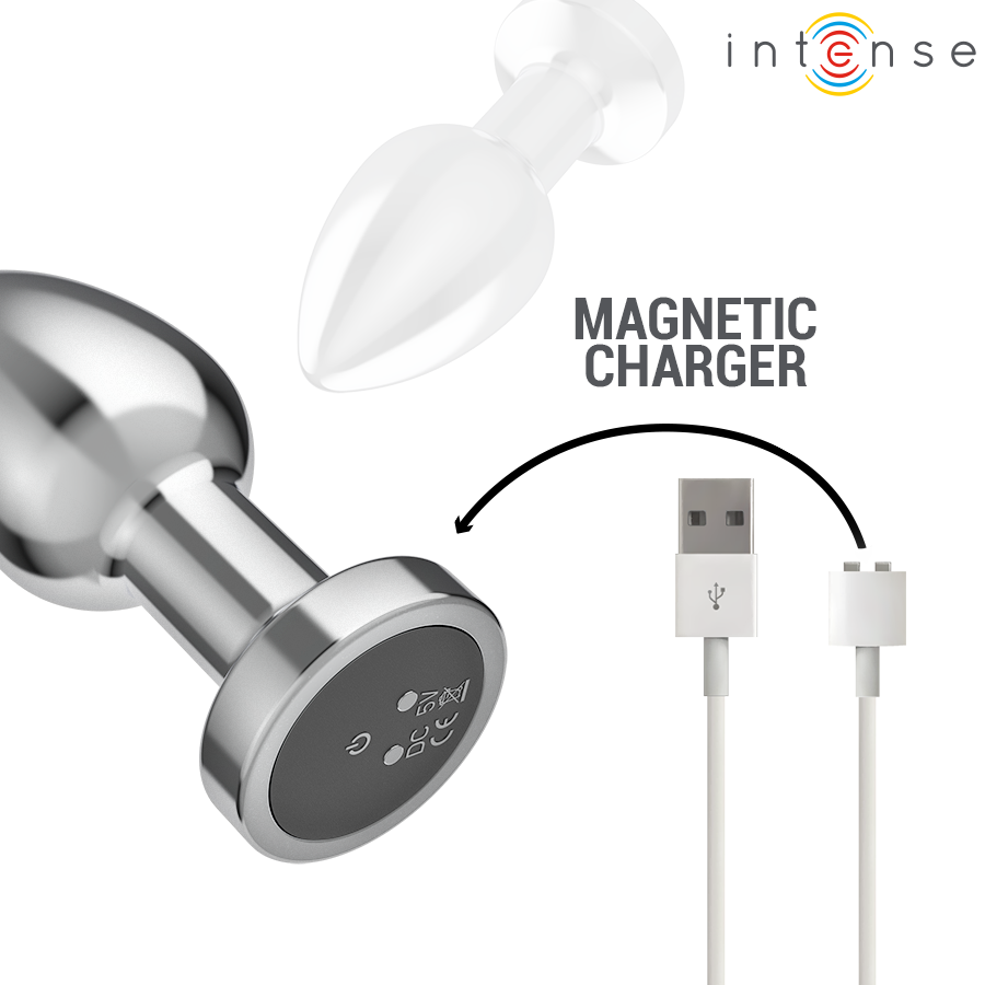 Plug Anal Vibrant Intense 10 Modes Métal Taille M - Intense