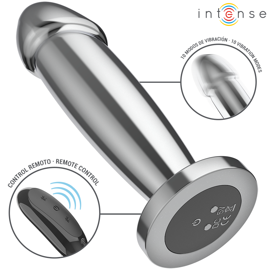 Plug Anal Vibrant Intense Métallique 10 Modes - Taille M