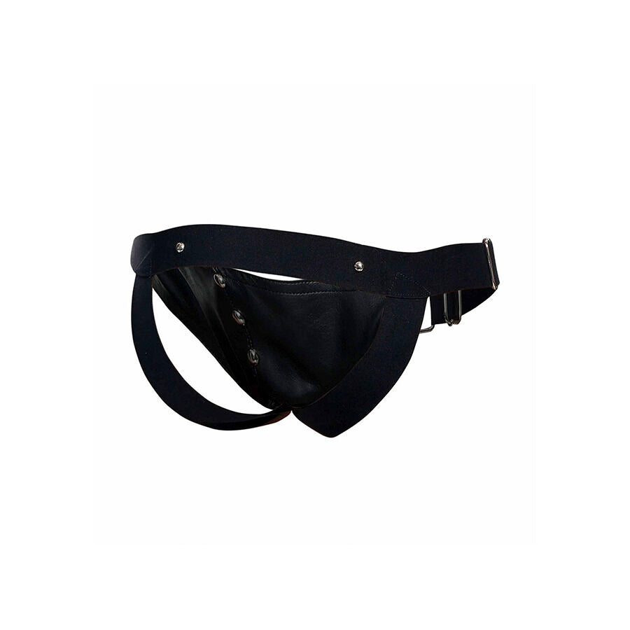 Jockstrap Dngeon avec Anneau Pénien Faux Cuir - MaleBasics - MOB