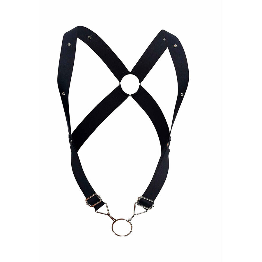 Harnais Dorsal Croisé Noir Dungeon Taille Unique - MaleBasics - MOB