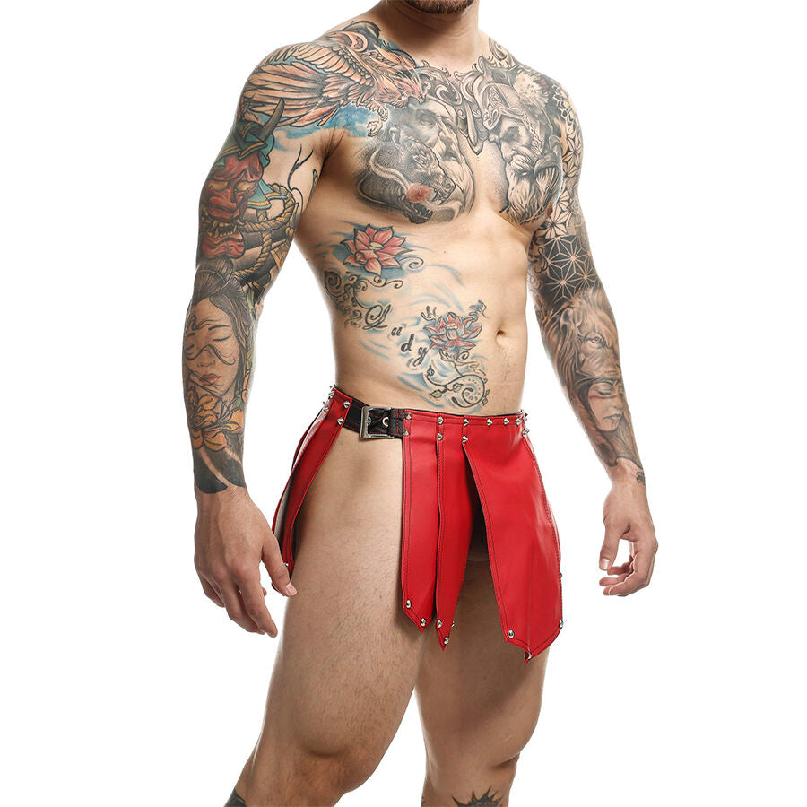Jupe Guerrier Romain Romanda Rouge Taille Unique - MaleBasics - MOB