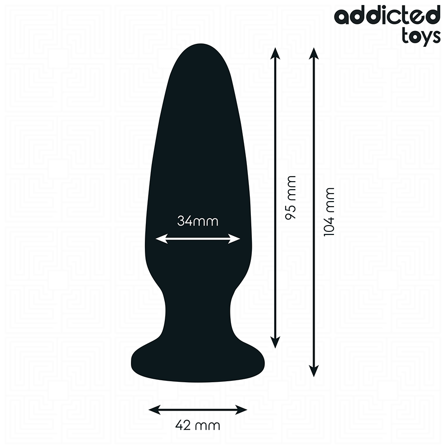 Plug Anal avec Bijou Jeweled Taille M 10,4 cm - Addicted Toys