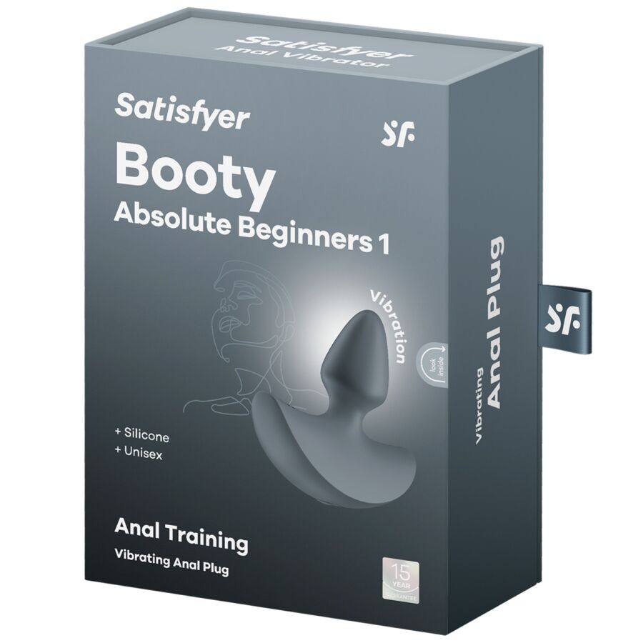 Plug Anal Vibrant Booty Absolute Beginners 1 Gris - Satisfyer