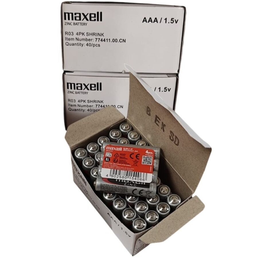 Piles AAA Manganèse R03 pack de 4 - Maxell - MAXELL
