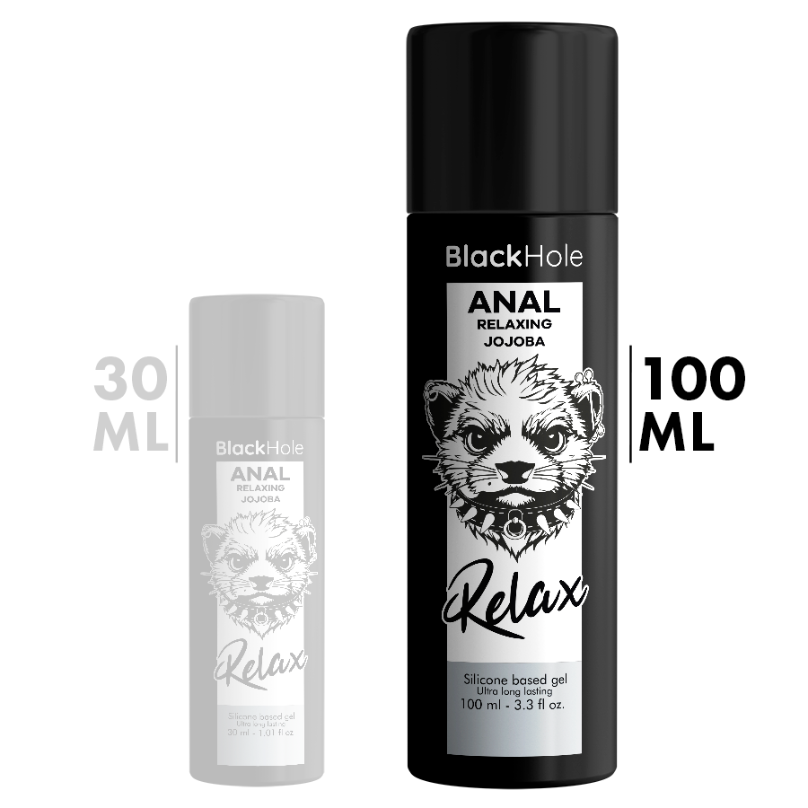 Lubrifiant Relaxant Anal Jojoba Relax 100ml - Black Hole - BLACK HOLE