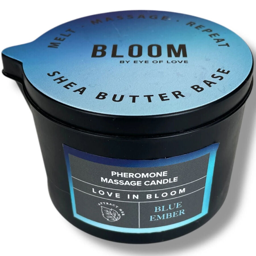 Bougie Massage Phéromones Blue Ember 150ml - Eye Of Love - EYE OF LOVE