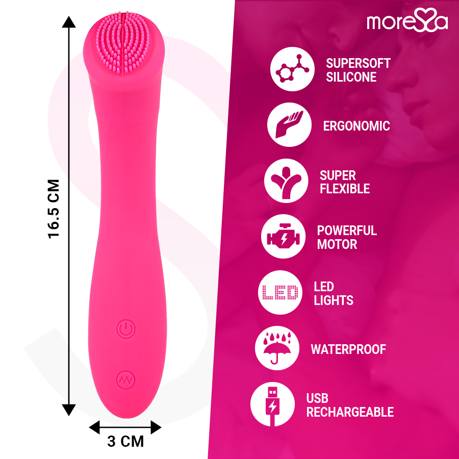 Vibromasseur rechargeable Celso en silicone premium - Moressa - MORESSA