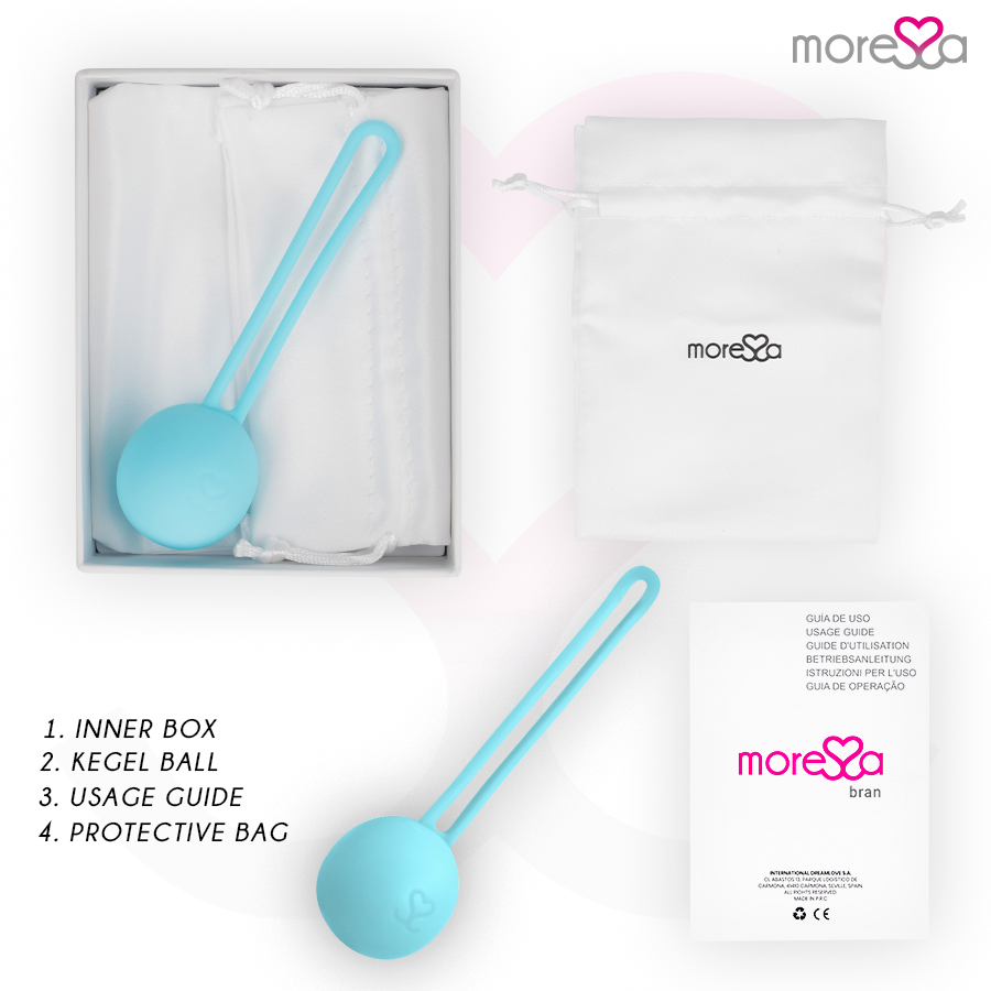 Moressa – Boules de Geisha 51 g Renforcement Plancher pelvien - Bleu