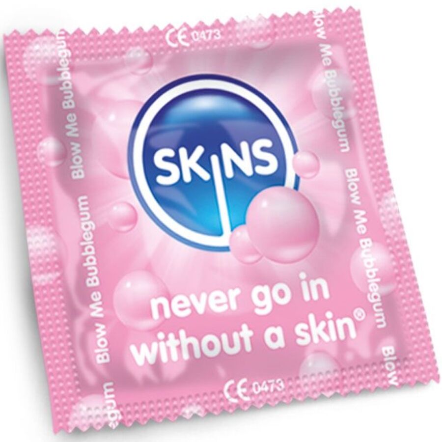 Préservatifs parfumés Skins Bubblegum pack de 4 - Skins - SKINS