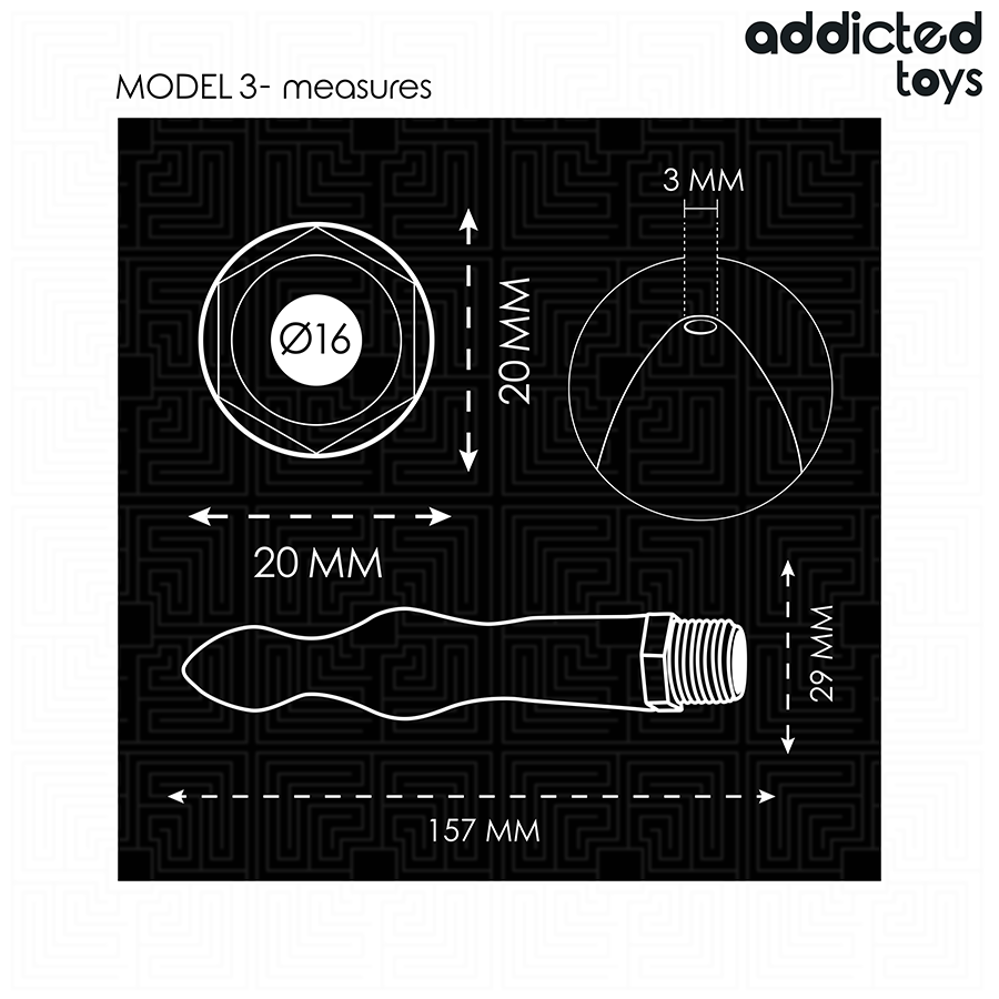 Lavement Anal Nettoyeur Modèle 3 Adaptateur Universel - Addicted Toys