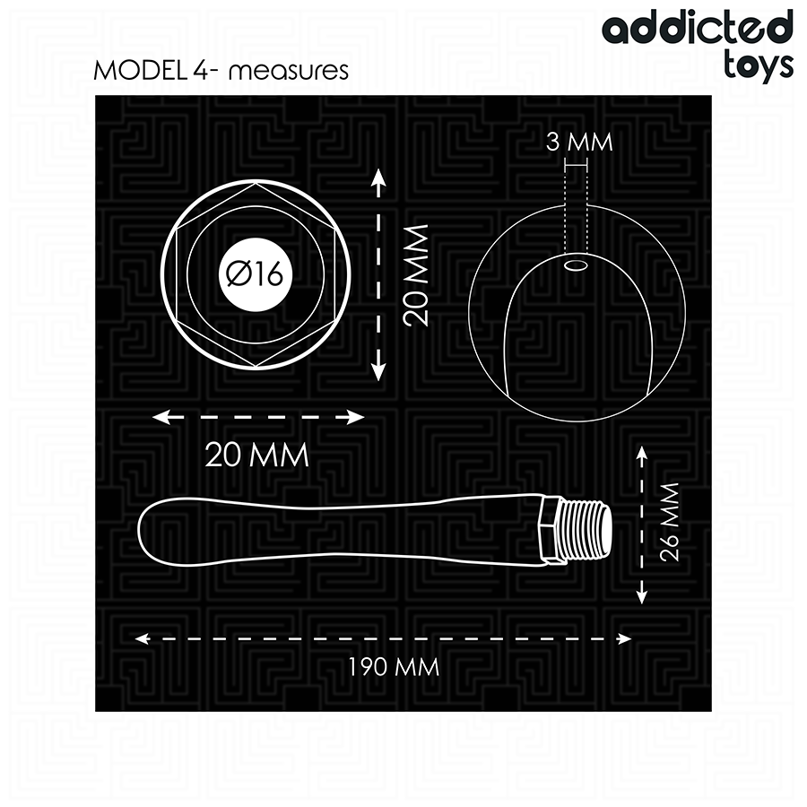 Nettoyeur Anal avec Adaptateur Universel Modèle 4 - Addicted