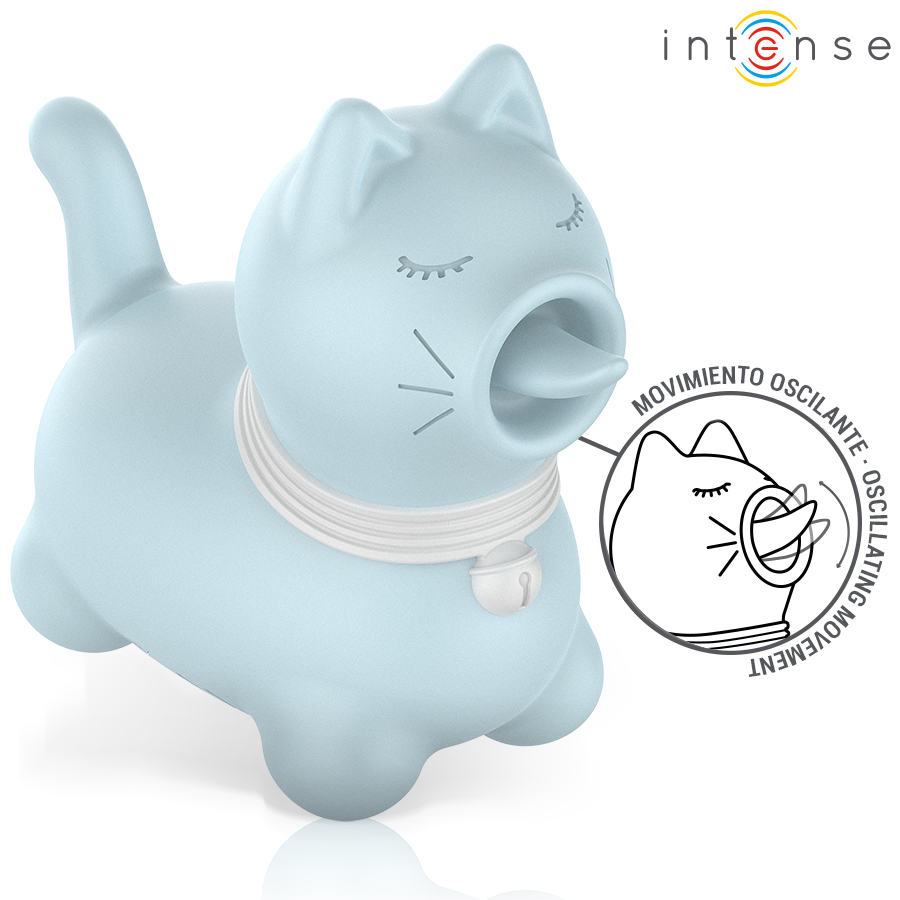 Stimulateur Clitoridien Duchesse Langue Rotative 360° Bleu - Intense