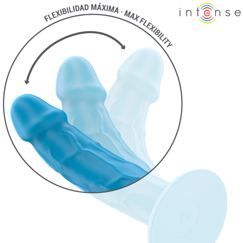 Vibromasseur Réaliste Phoebe 10 Vibrations Bleu - Intense