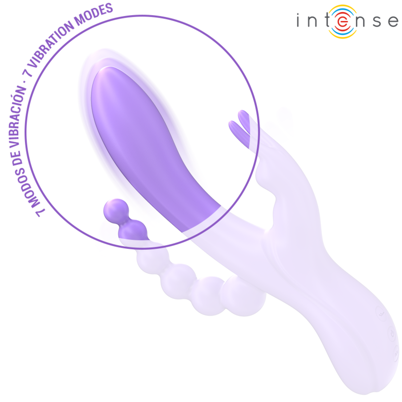 Vibromasseur Triple Stimulation Miko Violet - Intense