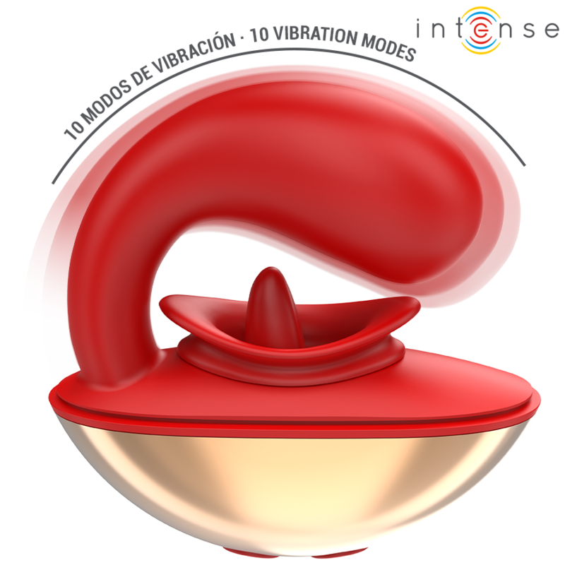 Stimulateur Double Mariah Forme U Rouge - Intense