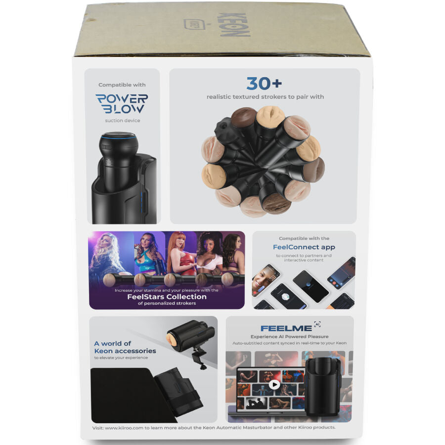 Masturbateur Automatique Keon WiFi Combo Noir - Kiiroo