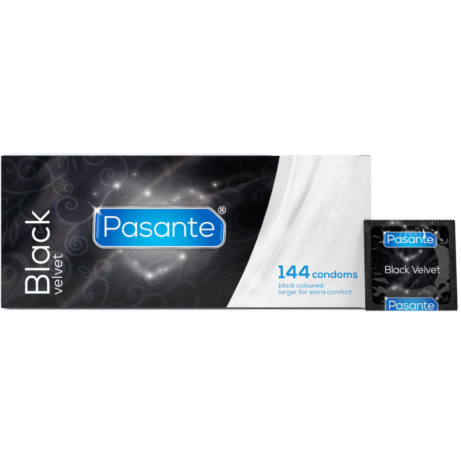 Préservatifs Black Velvet Noirs Boîte 144 Unités - Pasante - PASANTE