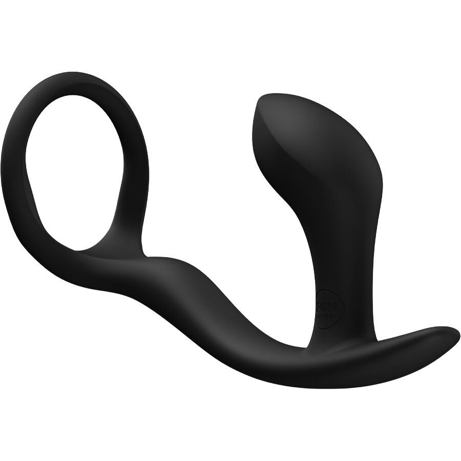 Anneau Pénien Plug Anal Bootie Ring Noir - Fun Factory