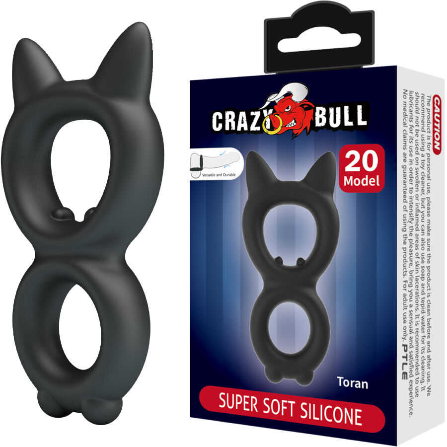 Anneau Pénien Double Silicone Toran 20 - Crazy Bull