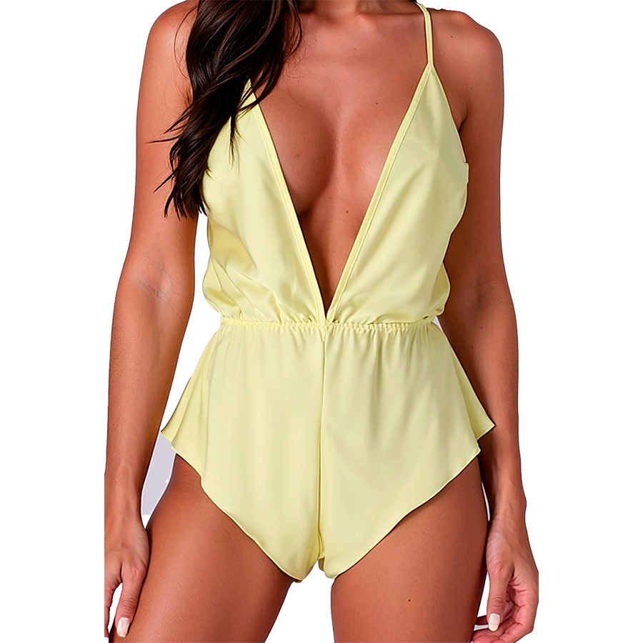 Body Satiné Sensie Citron L/XL - Passion