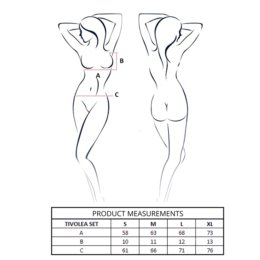 Ensemble Lingerie Soutien-Gorge + String TIVOLEA Misty Rose - PASSION