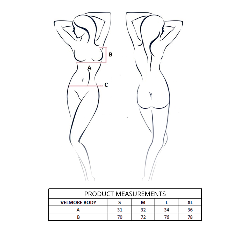 Body Sensuel Velmore Noir L/XL - Passion