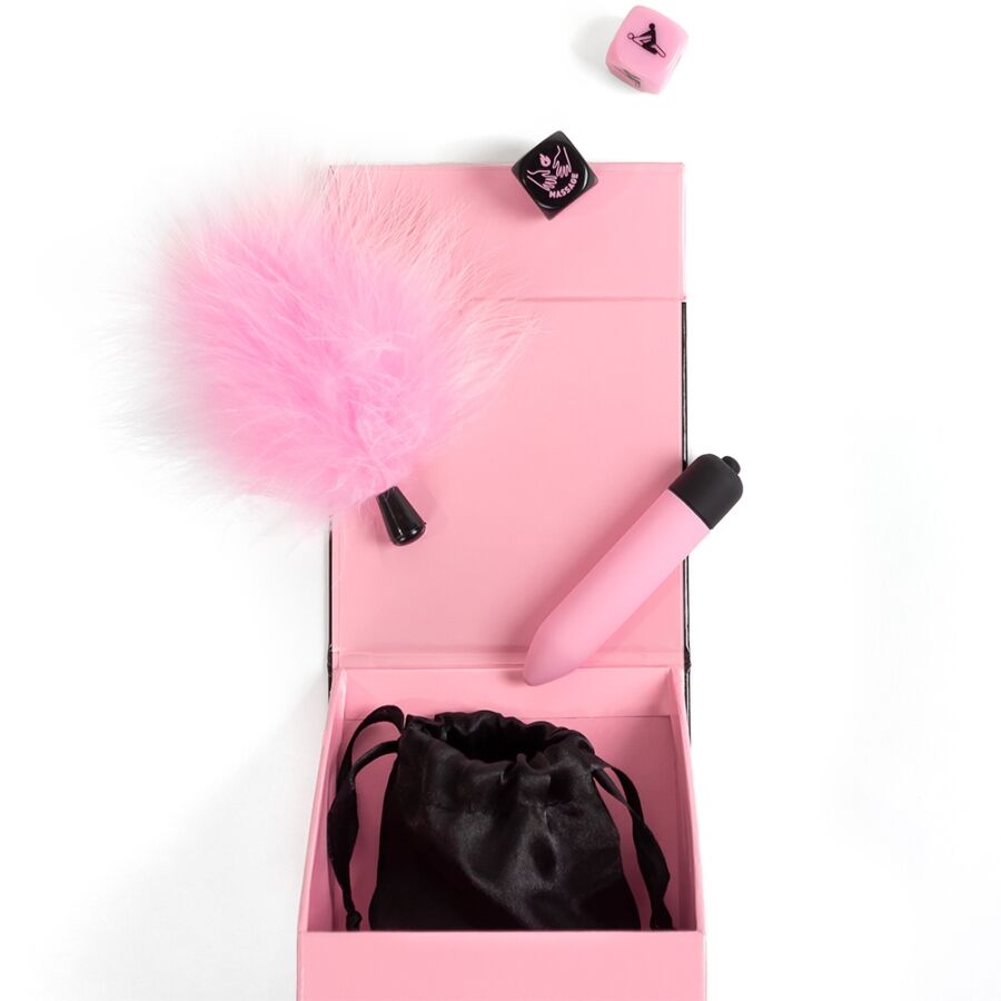 Secret Play - Coffret plaisir pour couples Dés coquins et balle vibrante