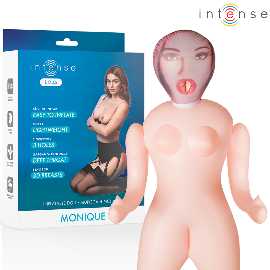 Poupée Gonflable Réaliste Femme avec Seins 3D Monique - Intense