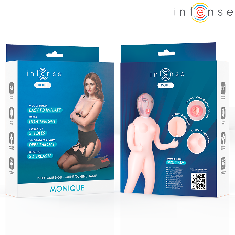 Poupée Gonflable Réaliste Femme avec Seins 3D Monique - Intense