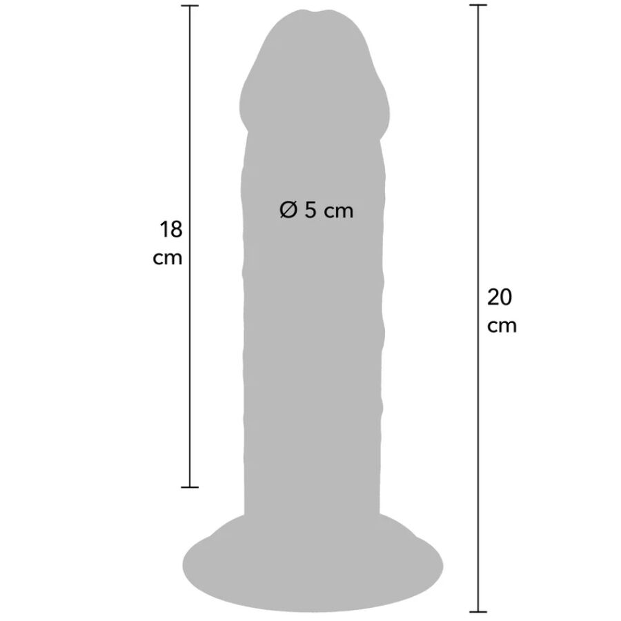 Godemiché Get Real Deluxe Extra-Épais 20cm - ToyJoy