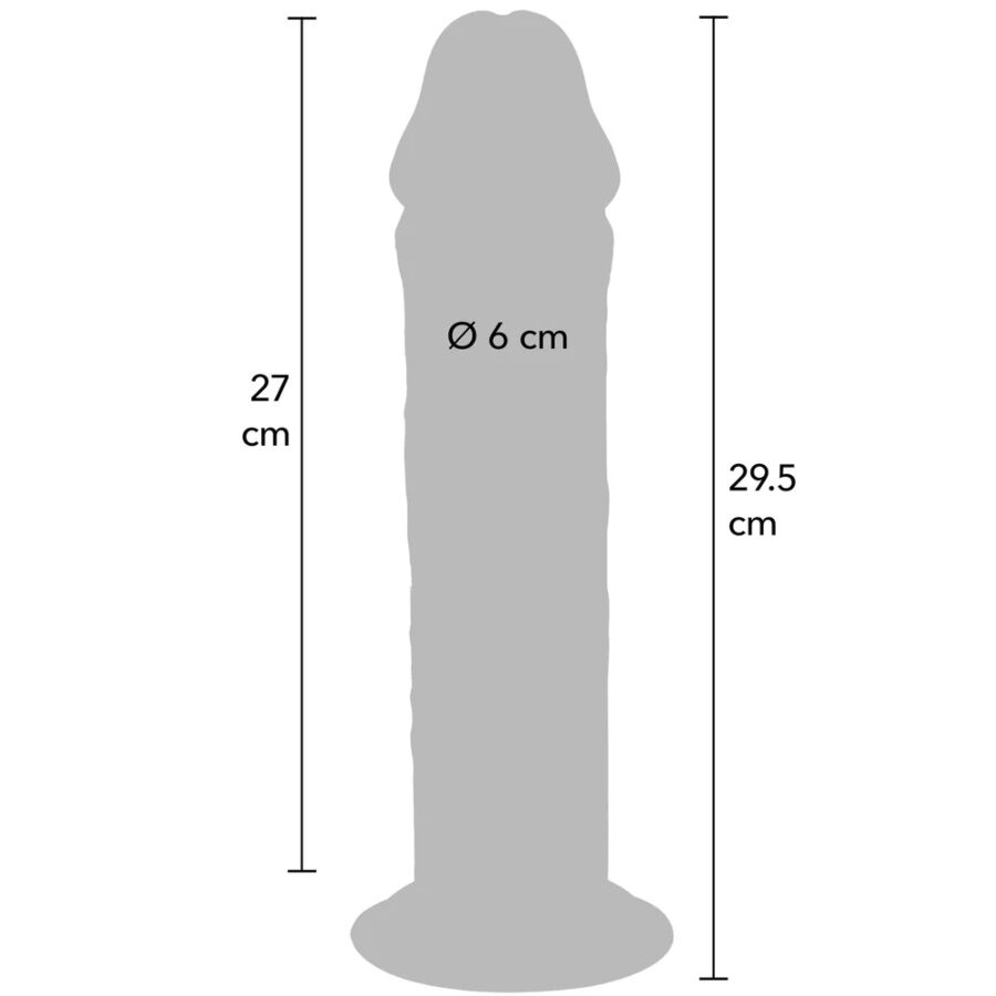 Godemiché Get Real Deluxe Épais Double Densité 29,5cm - ToyJoy