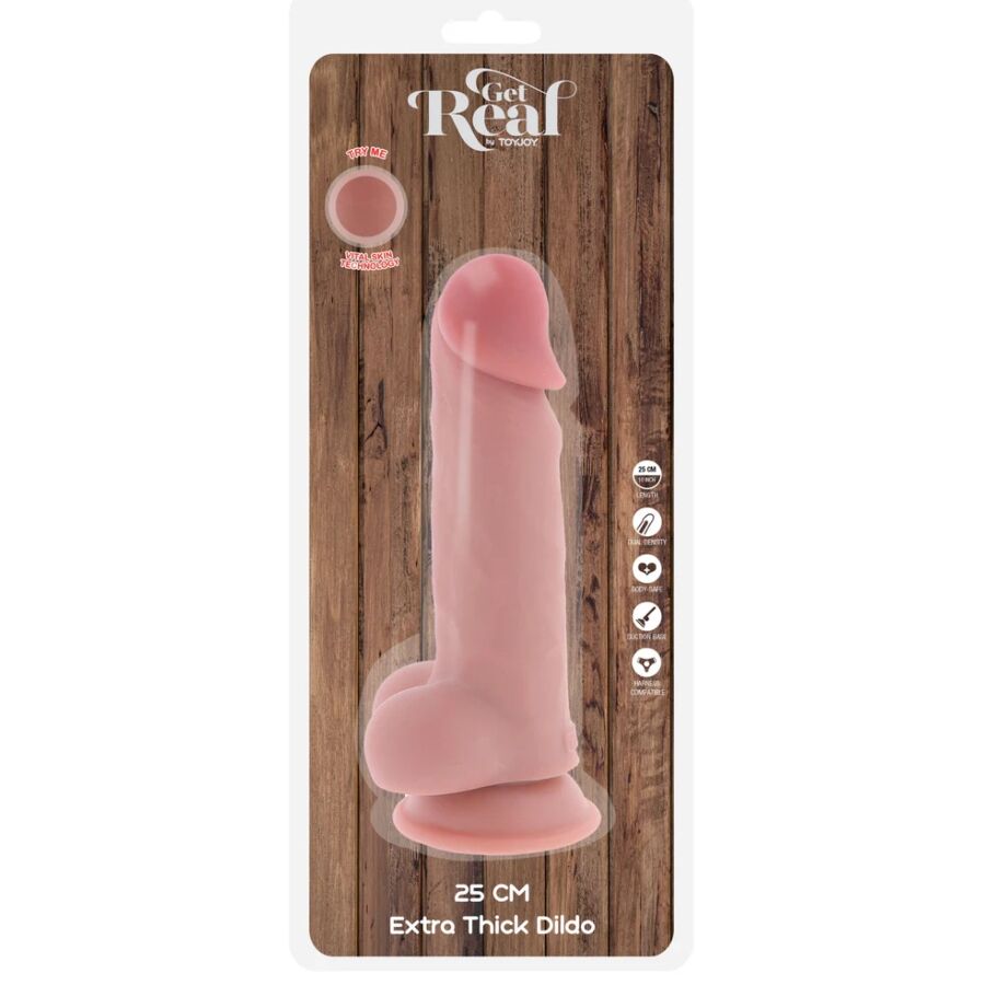 Gode Réaliste Get Real Deluxe Extra Épais 25cm - ToyJoy