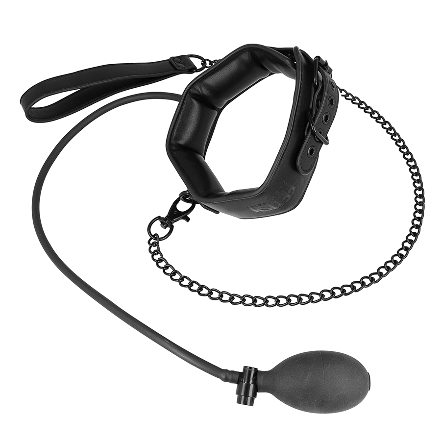 Collier BDSM Gonflable avec Chaîne - Fetish Submissive - FETISH SUBMISSIVE BONDAGE