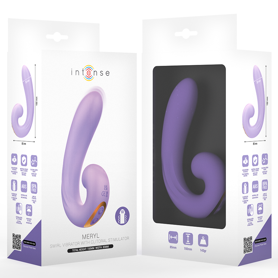 Stimulateur Clitoridien Meryl Double Vibration - Intense