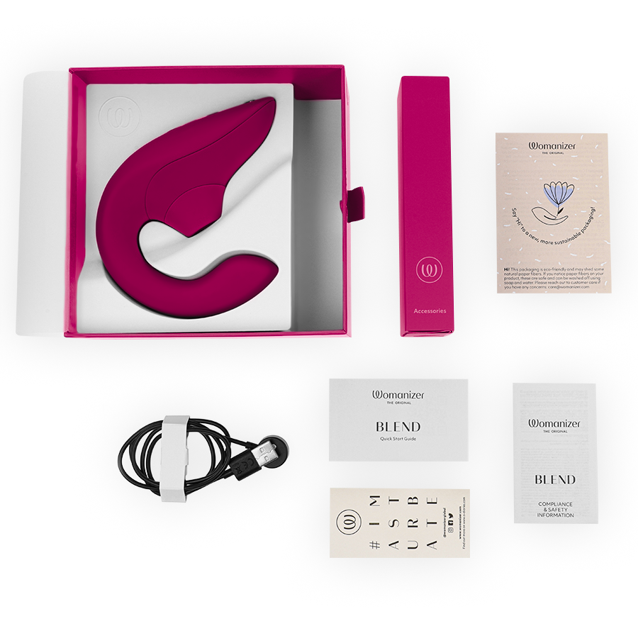 Vibromasseur Rabbit Womanizer Blend Rose - Womanizer